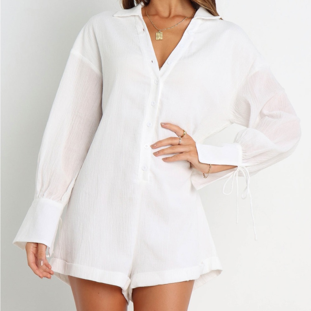 Petal & Pup white Becky jumpsuit NWT